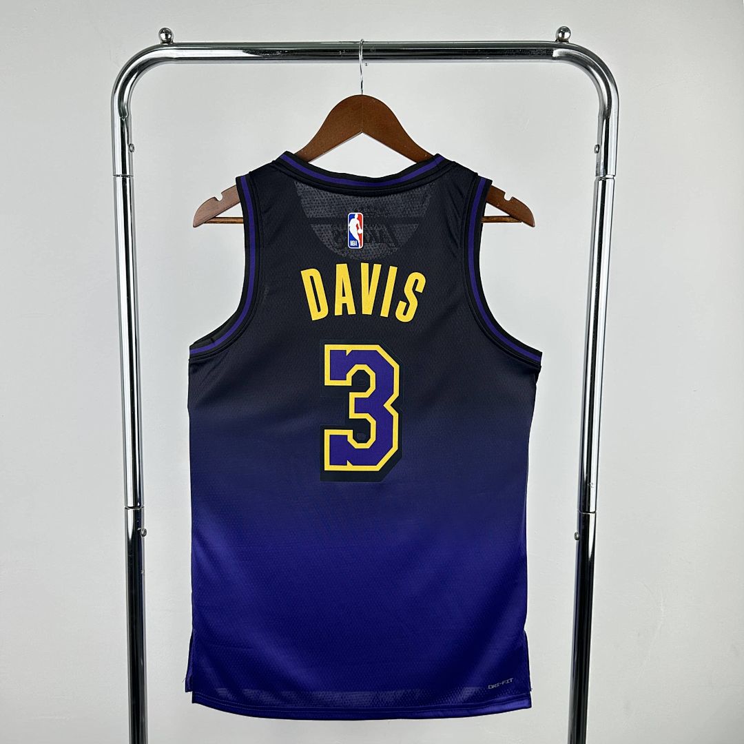 2025 Lakers Davis #3 City Edition NBA Jersey 10