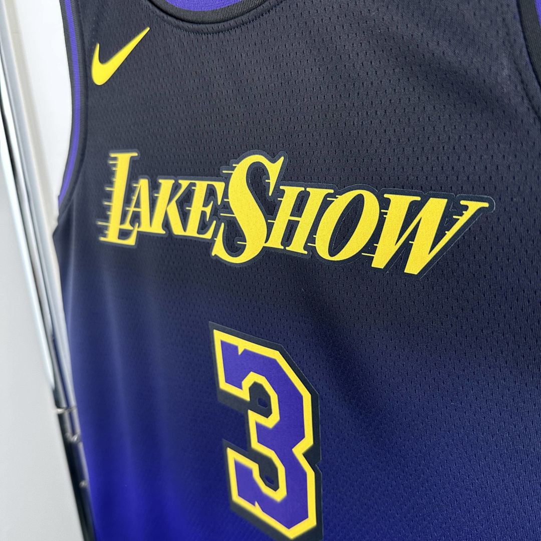 2025 Lakers Davis #3 City Edition NBA Jersey 7