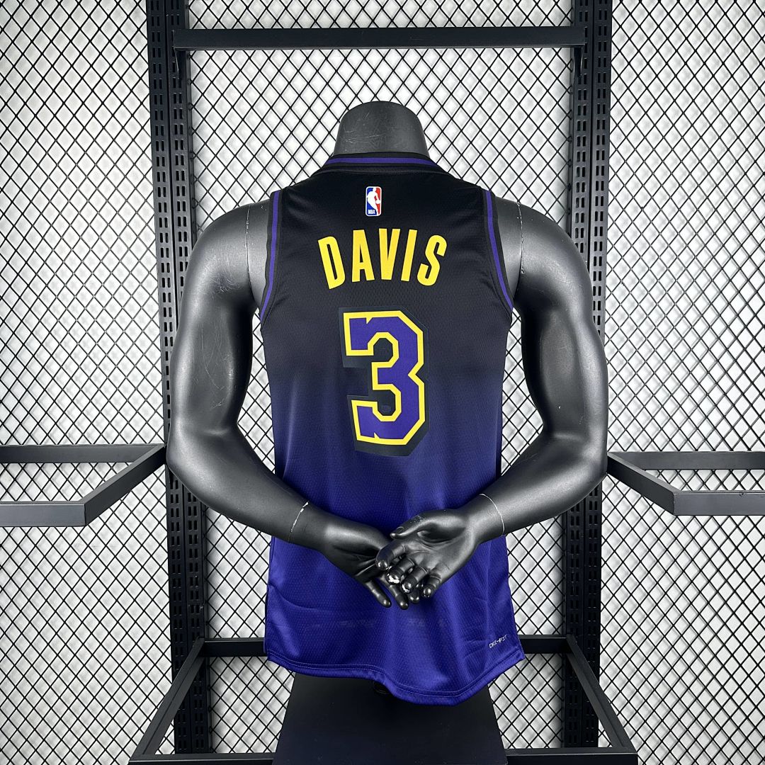 2025 Lakers Davis #3 City Edition NBA Jersey 9