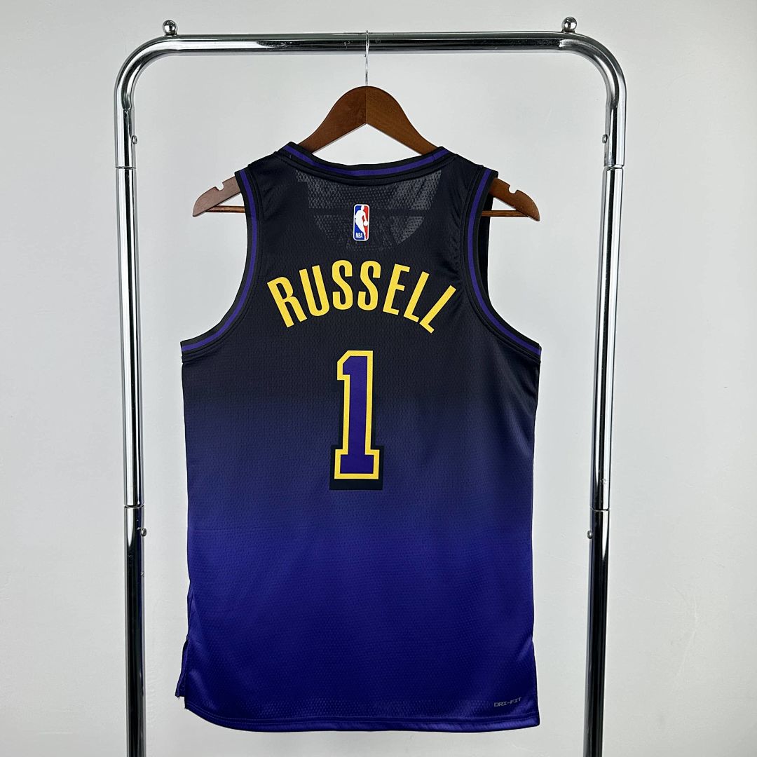 2025 Lakers Russell #1 City édition NBA maillot 9