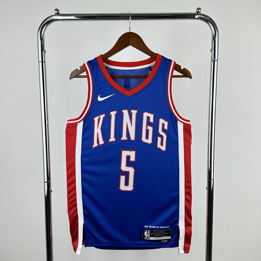 2025 Kings Fox #5 City Edition NBA Jersey 10