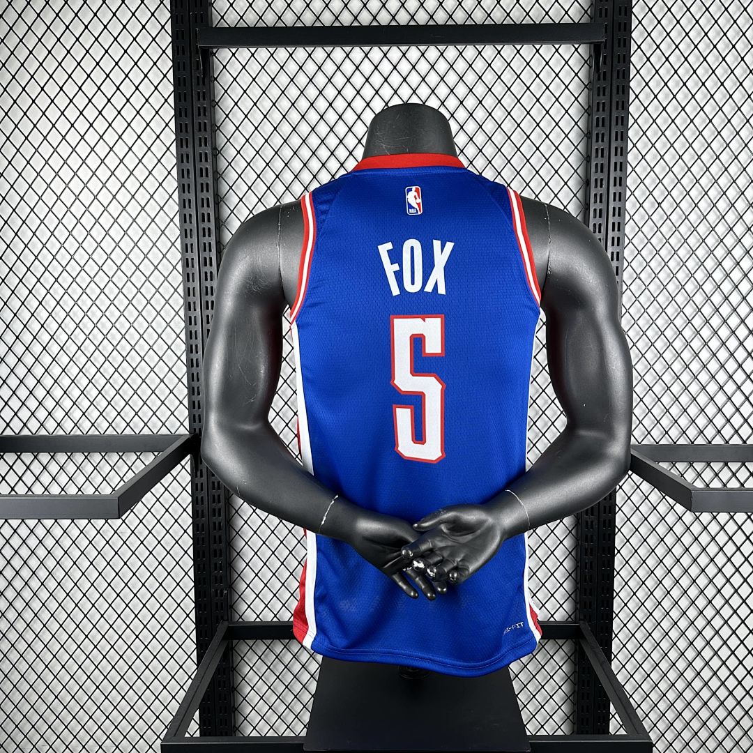 2025 Kings Fox #5 City Edition NBA Jersey 2