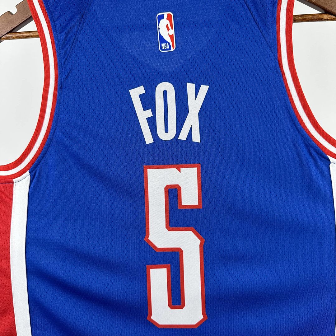 2025 Kings Fox #5 City Edition NBA Jersey 5