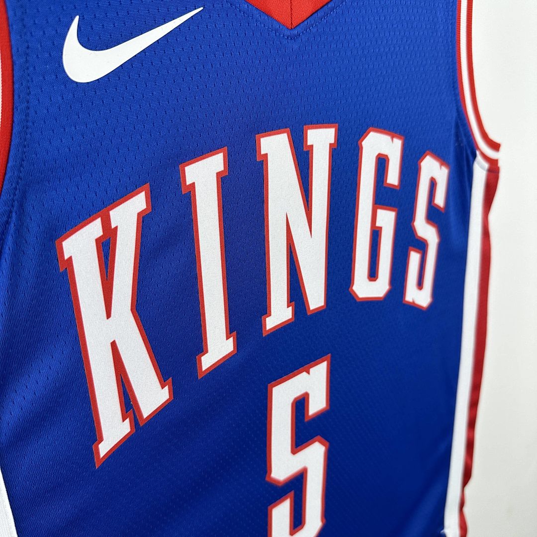 2025 Kings Fox #5 City Edition NBA Jersey 7