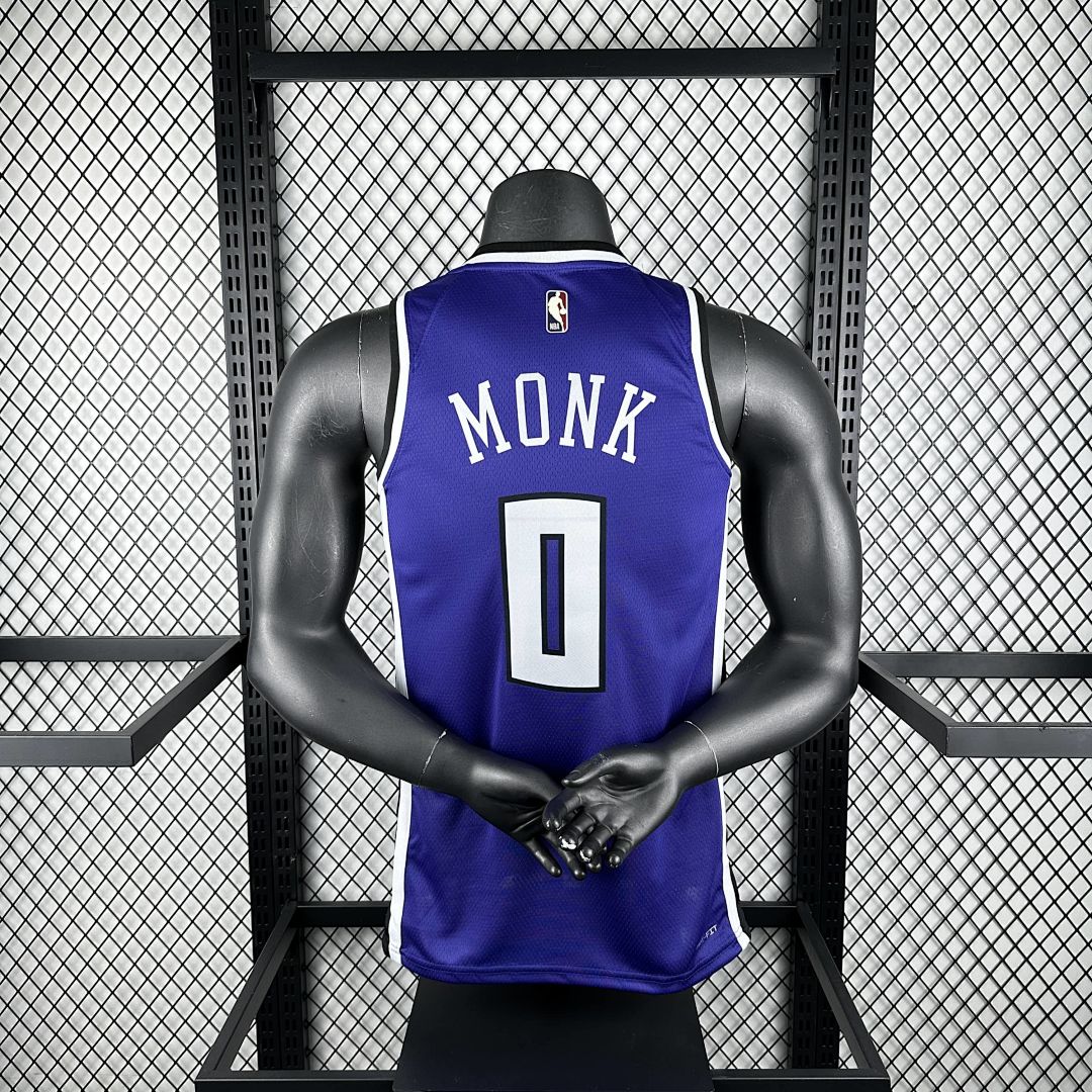 2025 Kings Monk #0 Retro Edition NBA Jersey 2