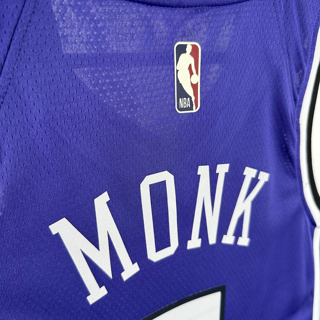 2025 Kings Monk #0 Retro Edition NBA Jersey 3