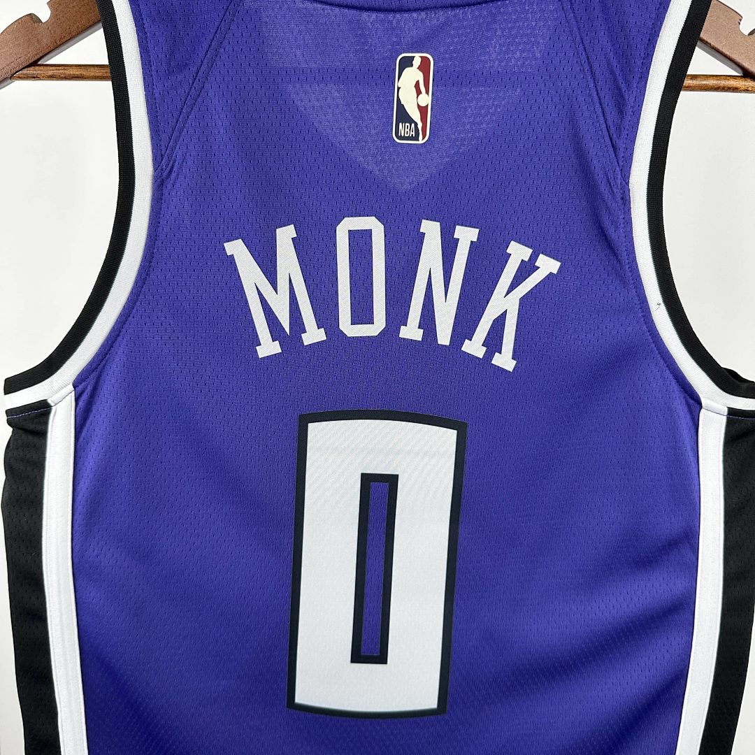 2025 Kings Monk #0 Retro Edition NBA Jersey 4