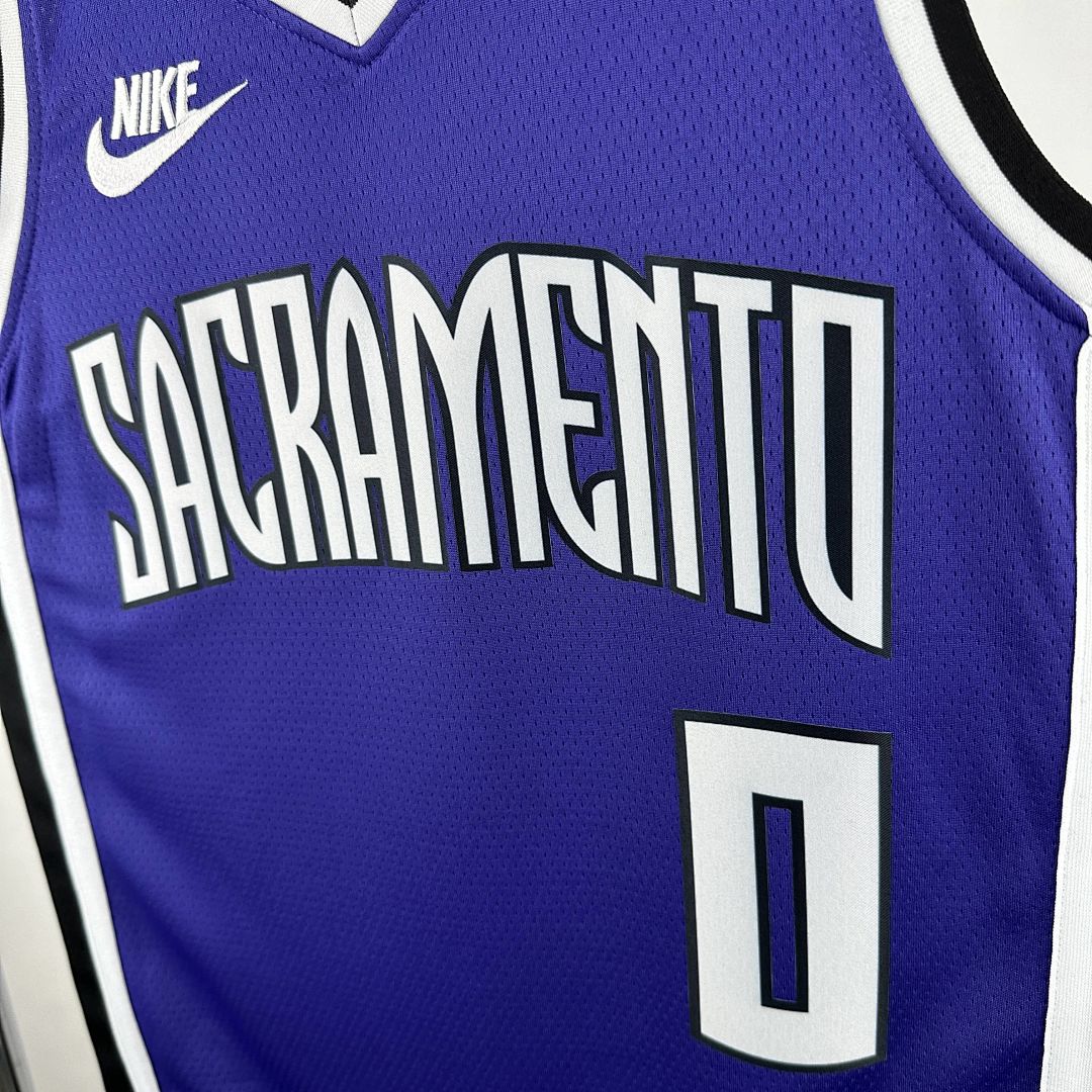 2025 Kings Monk #0 Retro Edition NBA Jersey 5