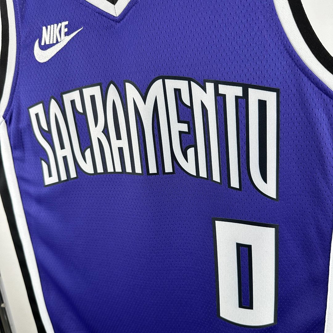 2025 Kings Monk #0 Retro Edition NBA Jersey 6