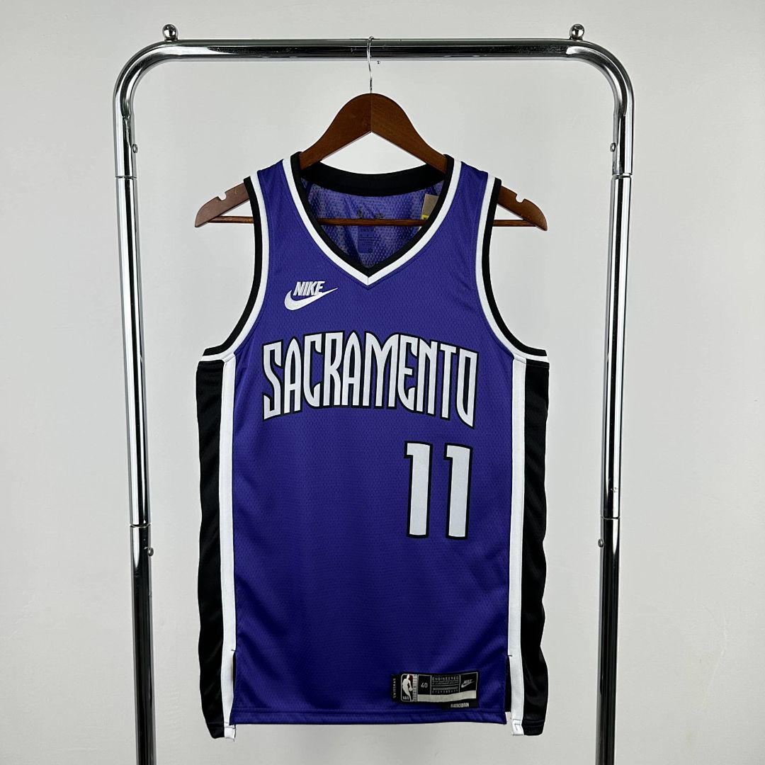 2025 Kings Sabonis #11 Retro Edition NBA Jersey 10