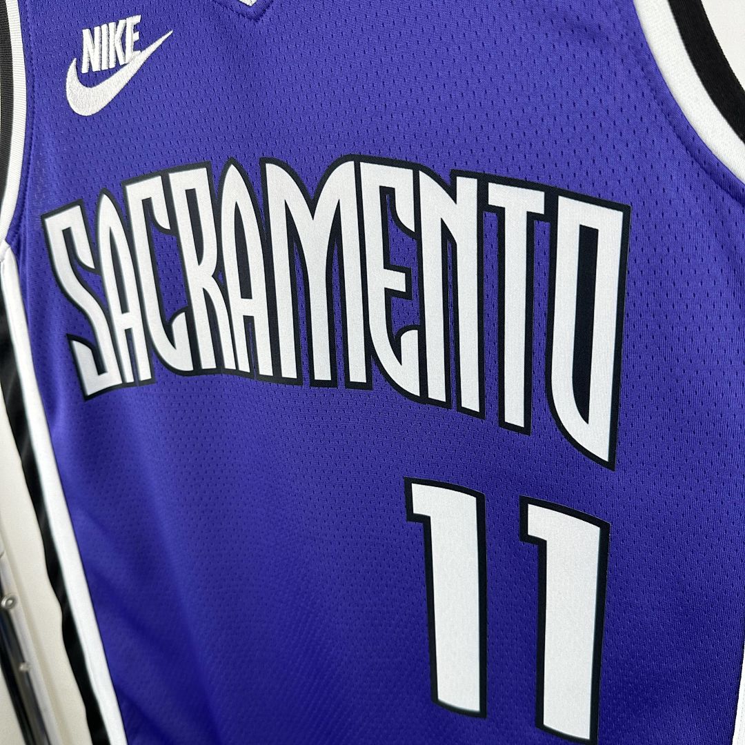 2025 Kings Sabonis #11 Retro Edition NBA Jersey 8