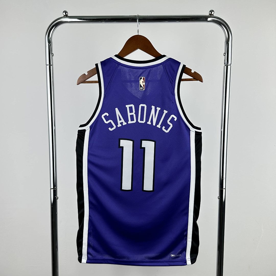 2025 Kings Sabonis #11 Retro Edition NBA Jersey 9