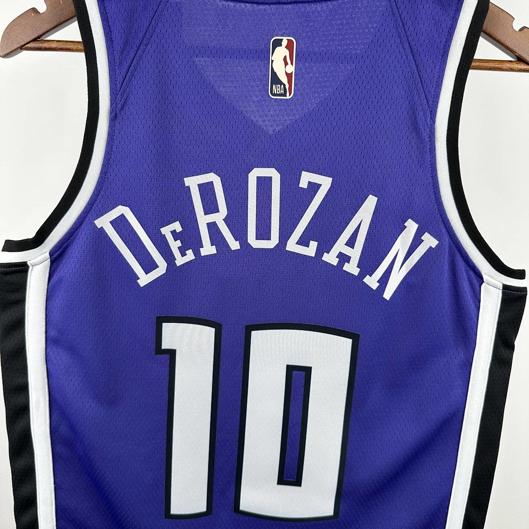 2025 Kings DeRozan #10 Retro Edition NBA Jersey 3