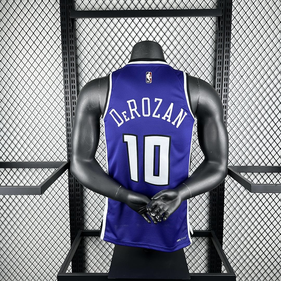 2025 Kings DeRozan #10 Retro Edition NBA Jersey 5