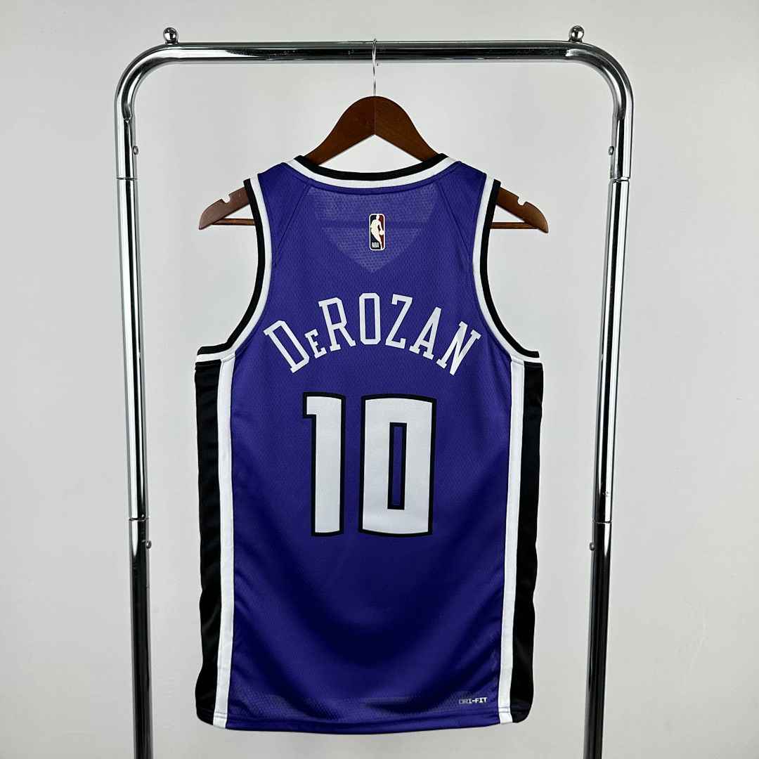 2025 Kings DeRozan #10 Retro Edition NBA Jersey 6