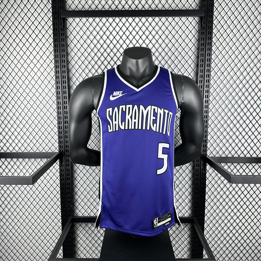 2025 Kings Fox #5 retro Edition NBA camiseta