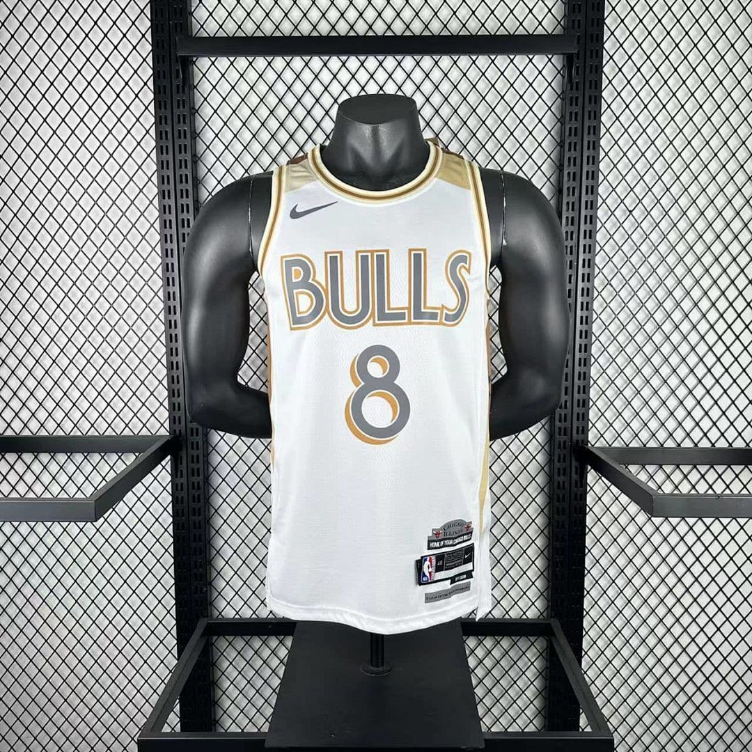 2025 Chicago Bulls Lavine #8 City Edition NBA Jersey