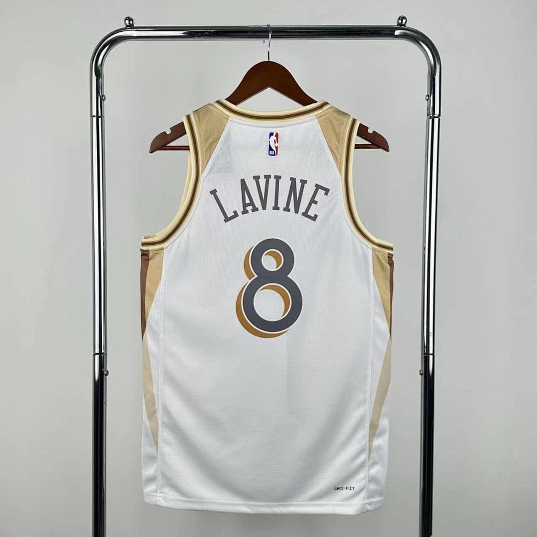 2025 Chicago Bulls Lavine #8 City Edition NBA Jersey 10