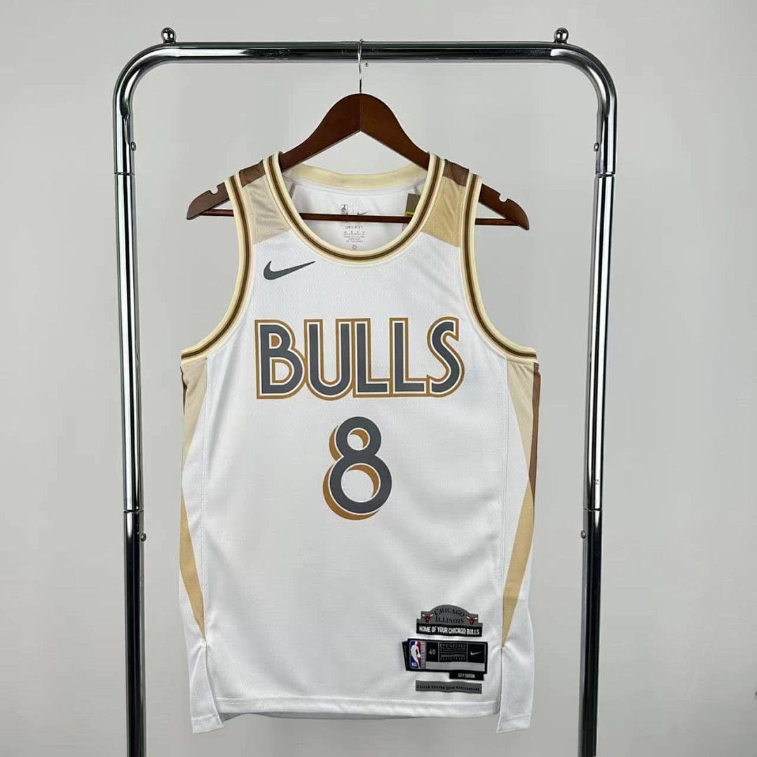 2025 Chicago Bulls Lavine #8 City Edition NBA Jersey 11