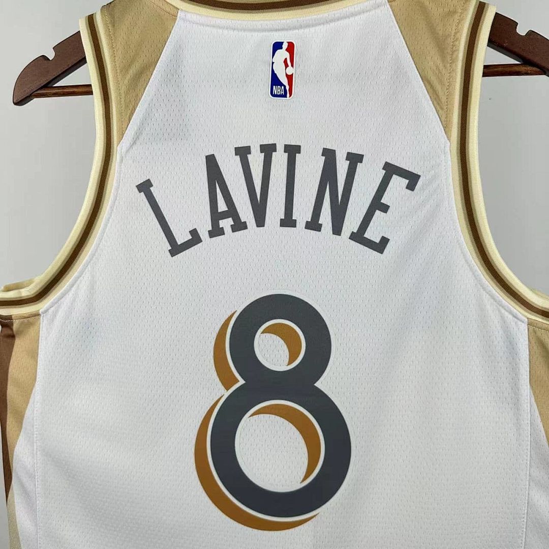 2025 Chicago Bulls Lavine #8 City Edition NBA Jersey 5
