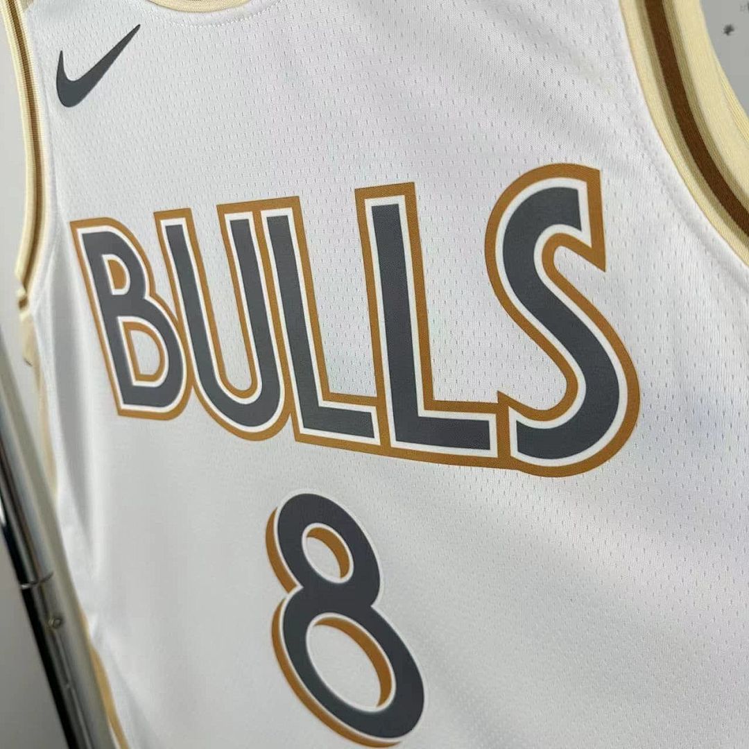 2025 Chicago Bulls Lavine #8 City Edition NBA Jersey 7