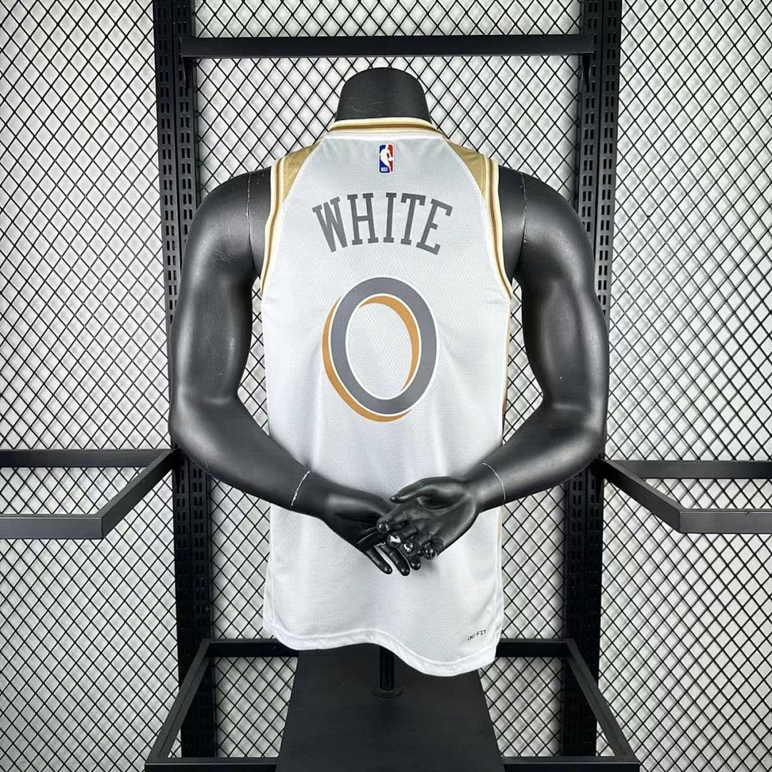 2025 Chicago Bulls blanco #0 City Edition NBA camiseta 2