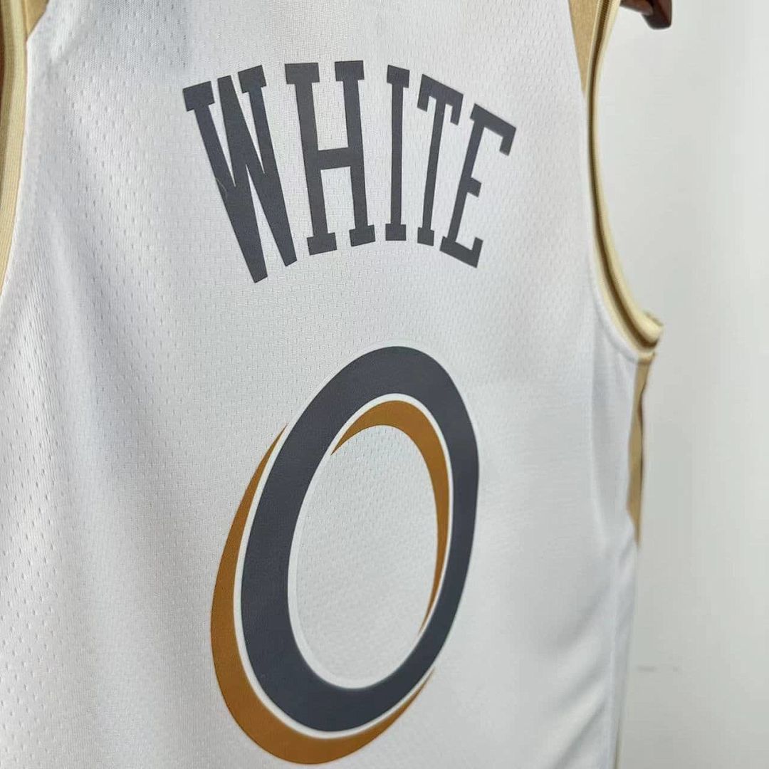 2025 Chicago Bulls blanco #0 City Edition NBA camiseta 4
