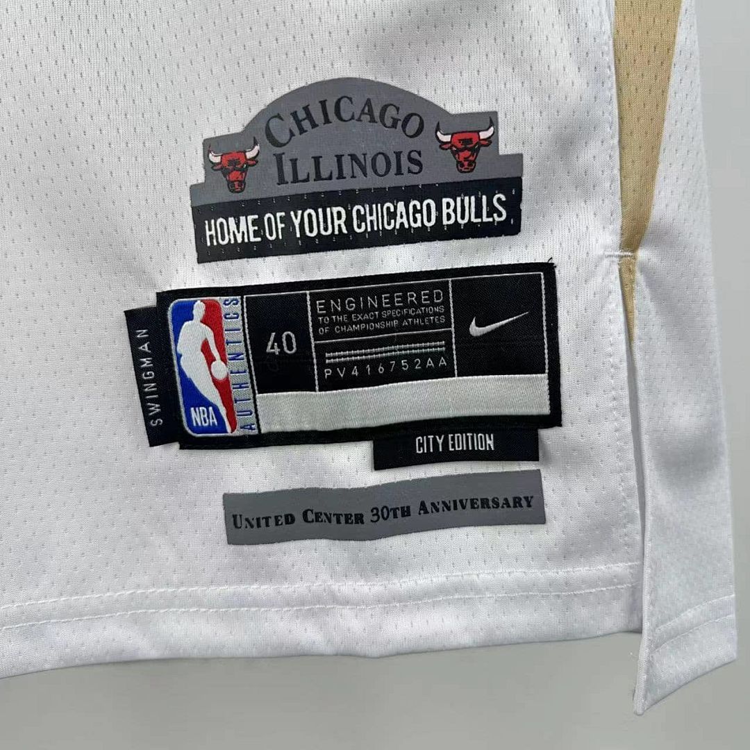 2025 Chicago Bulls blanco #0 City Edition NBA camiseta 8