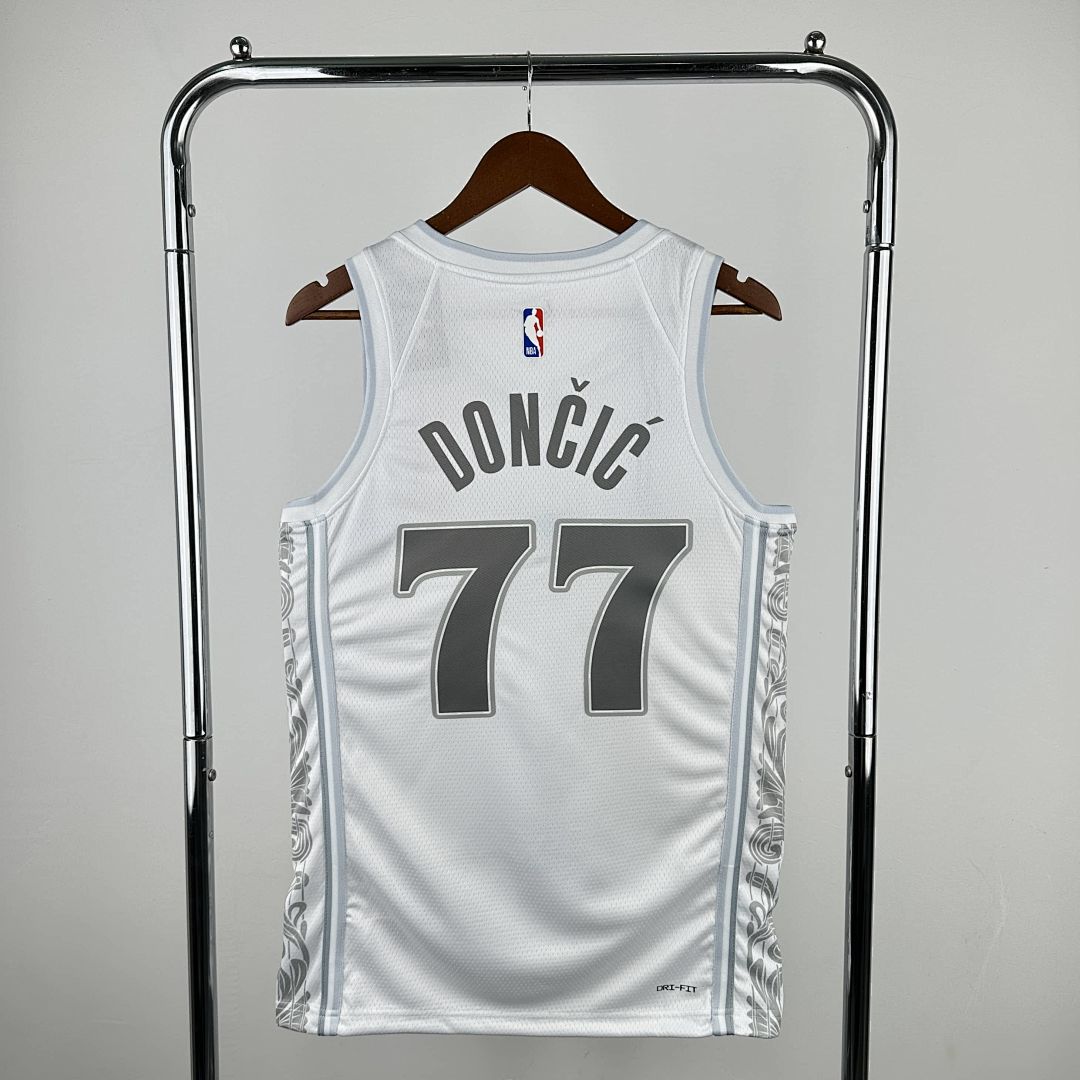 2025 Dallas Mavericks Dončić #77 City Edition NBA Jersey 10