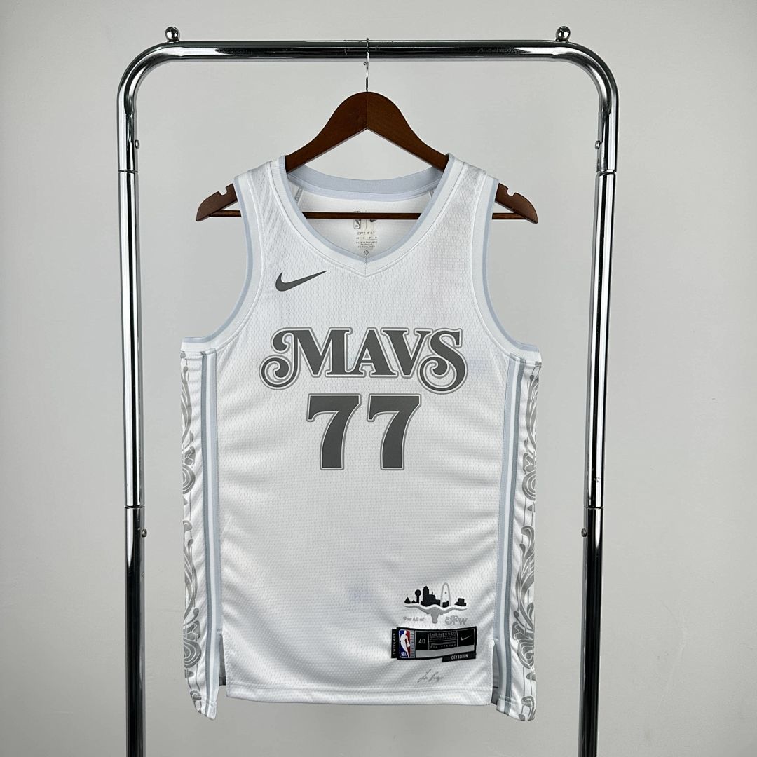 2025 Dallas Mavericks Dončić #77 City Edition NBA Jersey 11