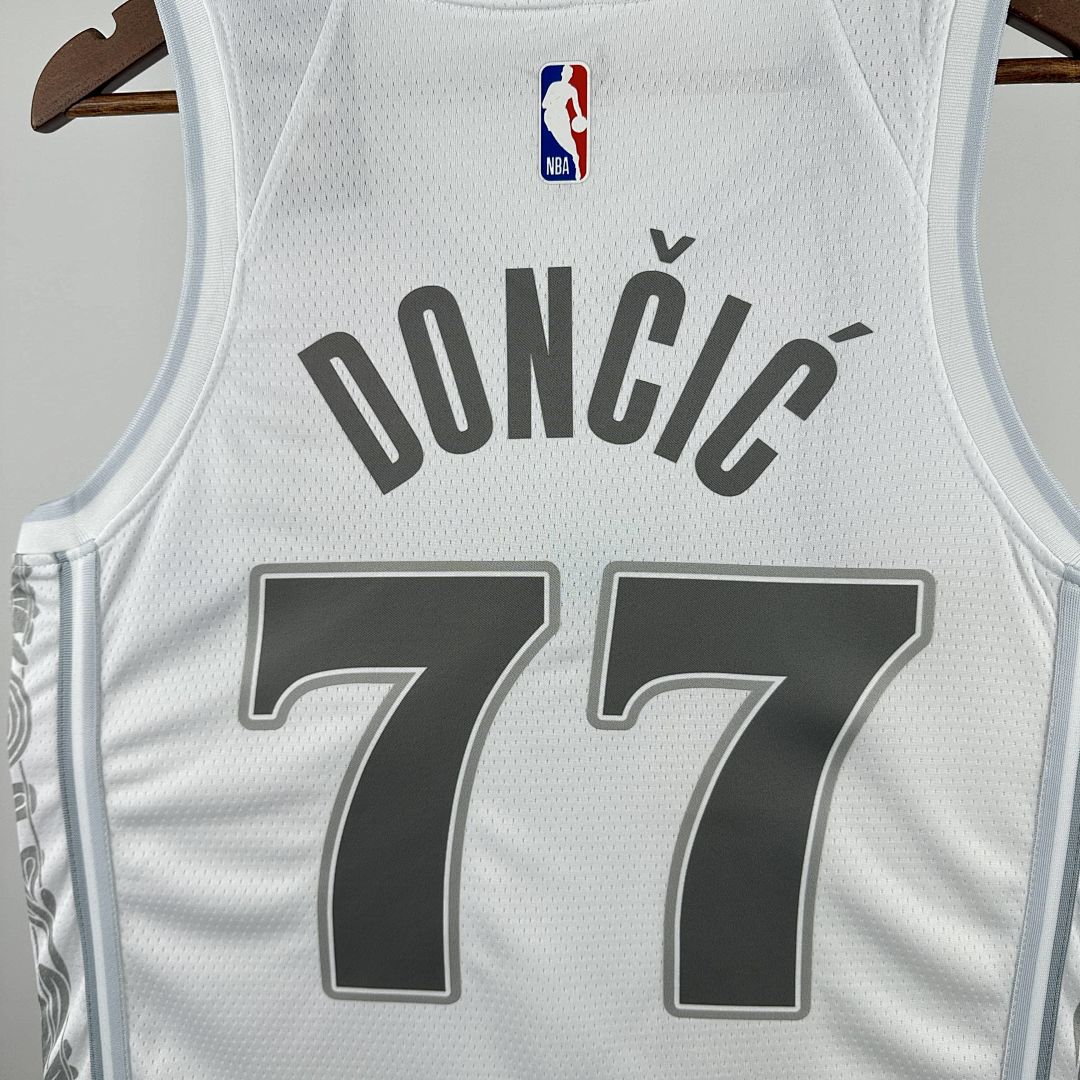 2025 Dallas Mavericks Dončić #77 City Edition NBA Jersey 4