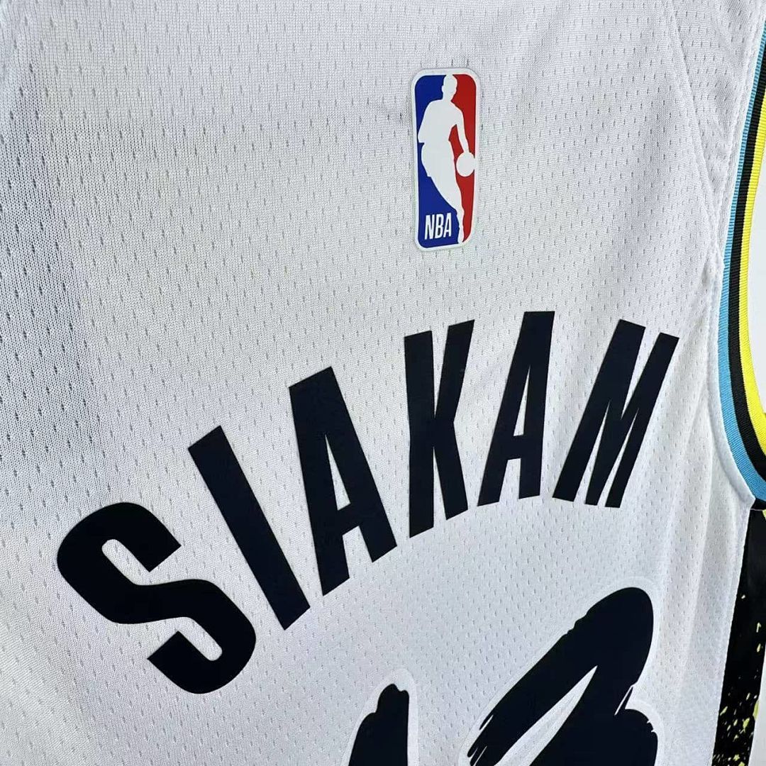 2025 Indiana Pacers Siakam #43 City Edition NBA Jersey 10