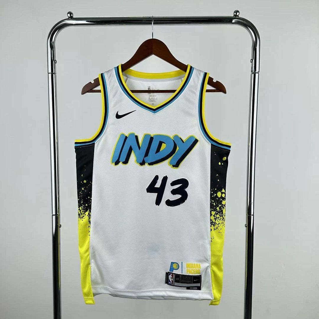 2025 Indiana Pacers Siakam #43 City Edition NBA Jersey 2