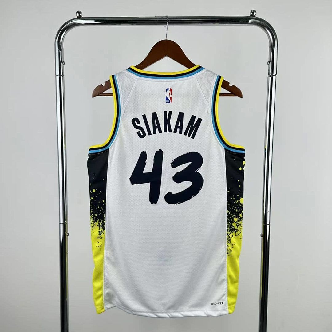 2025 Indiana Pacers Siakam #43 City Edition NBA Jersey 3