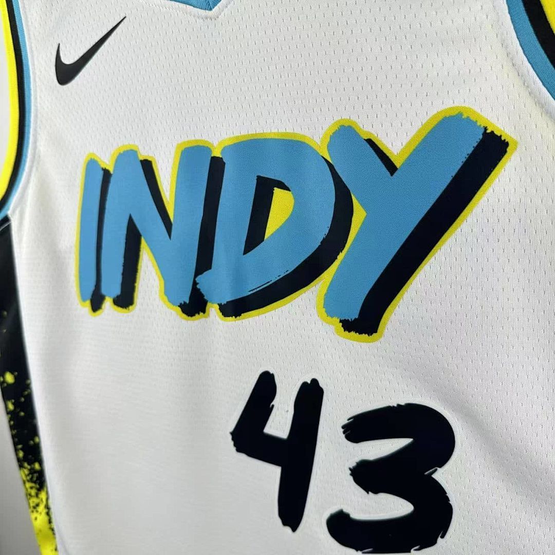 2025 Indiana Pacers Siakam #43 City Edition NBA Jersey 5