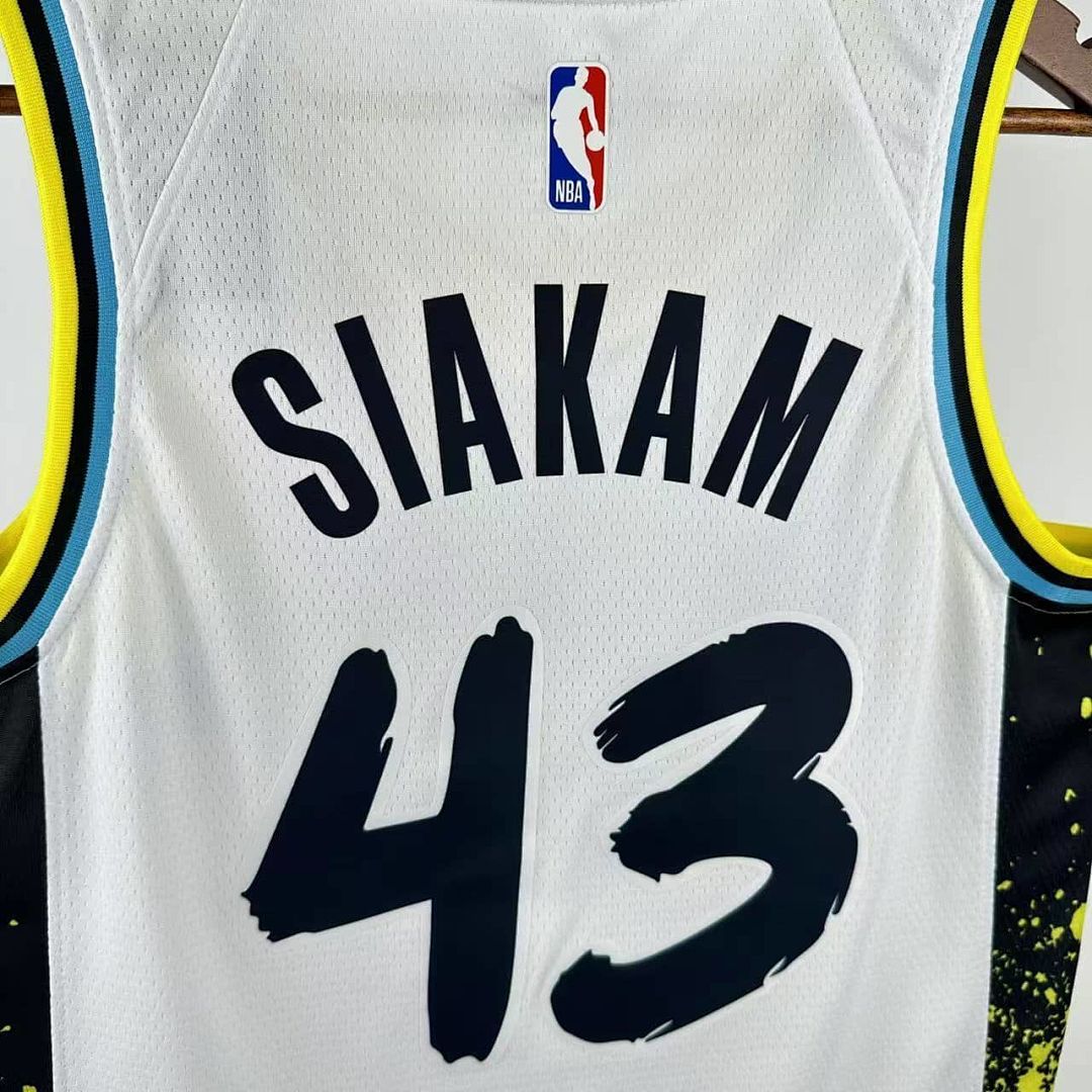 2025 Indiana Pacers Siakam #43 City Edition NBA Jersey 9