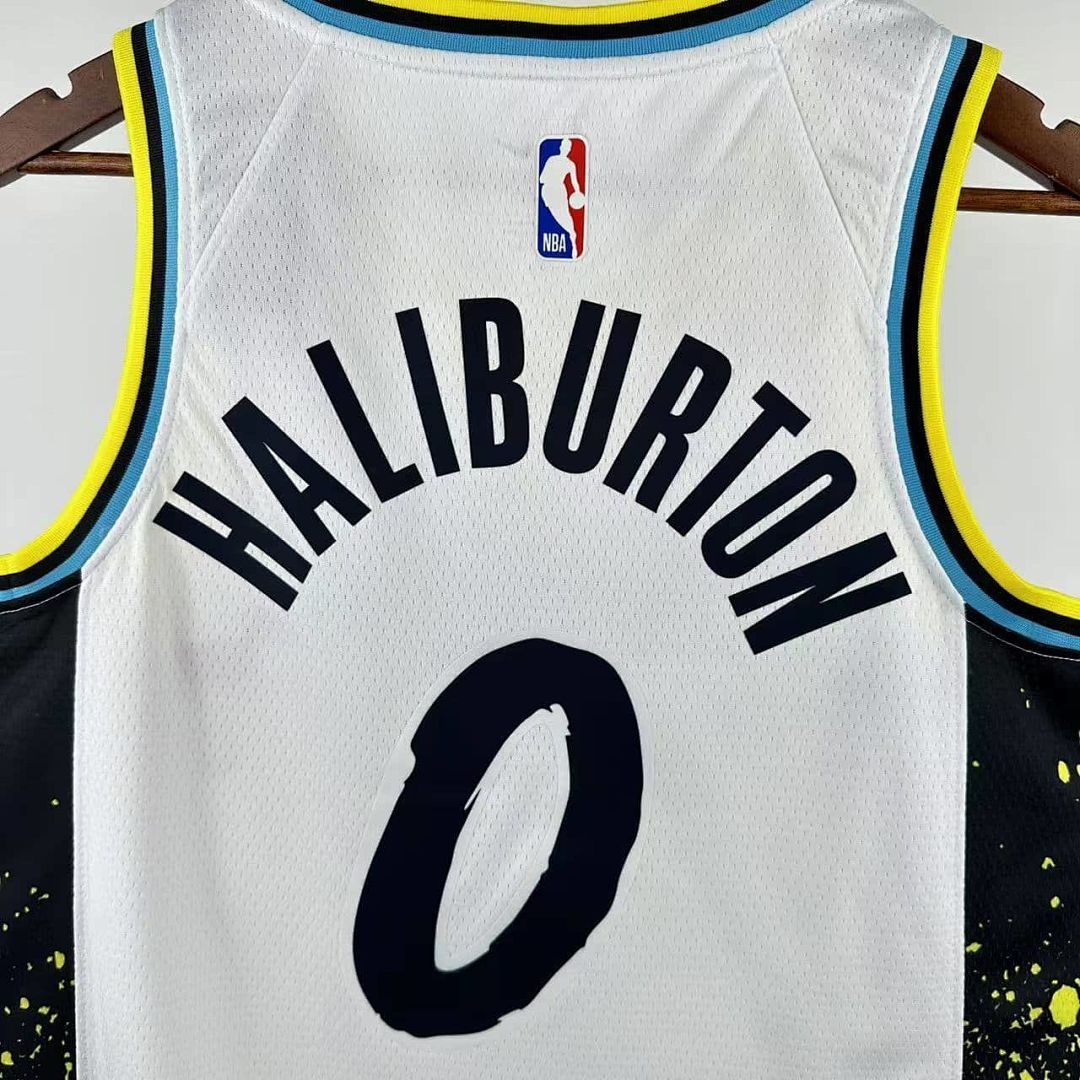 2025 Indiana Pacers Haliburton #0 City Edition NBA Jersey 10