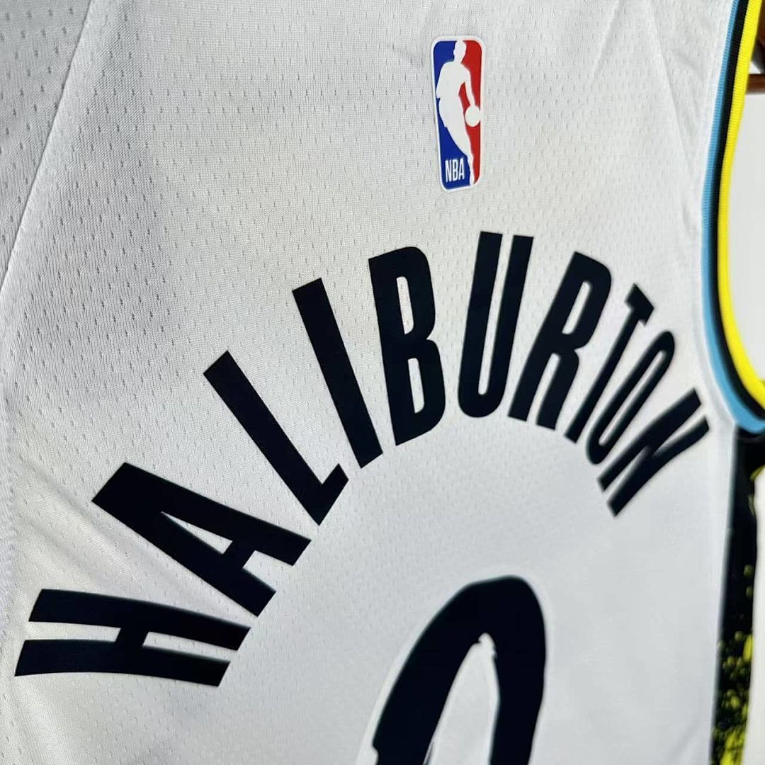 2025 Indiana Pacers Haliburton #0 City Edition NBA Jersey 11