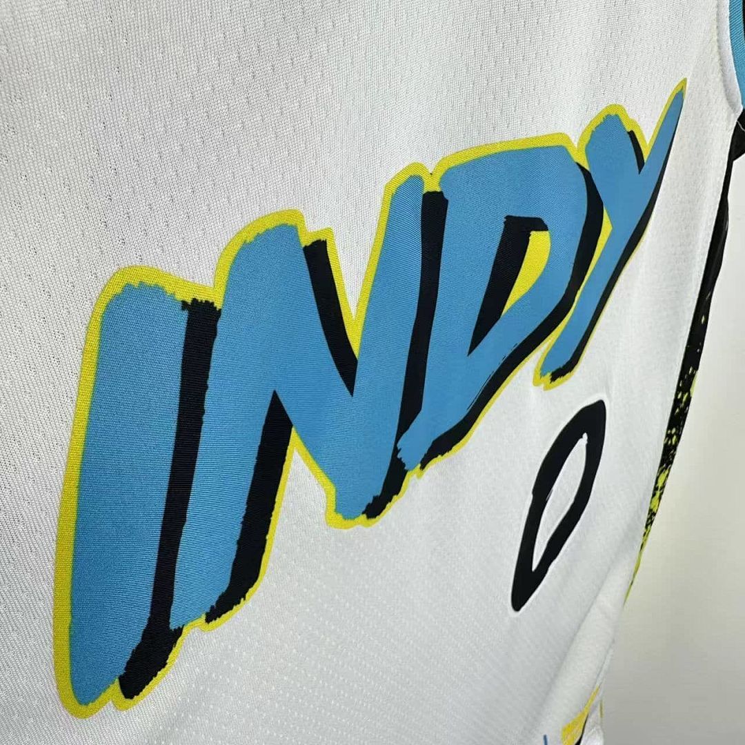 2025 Indiana Pacers Haliburton #0 City Edition NBA Jersey 6