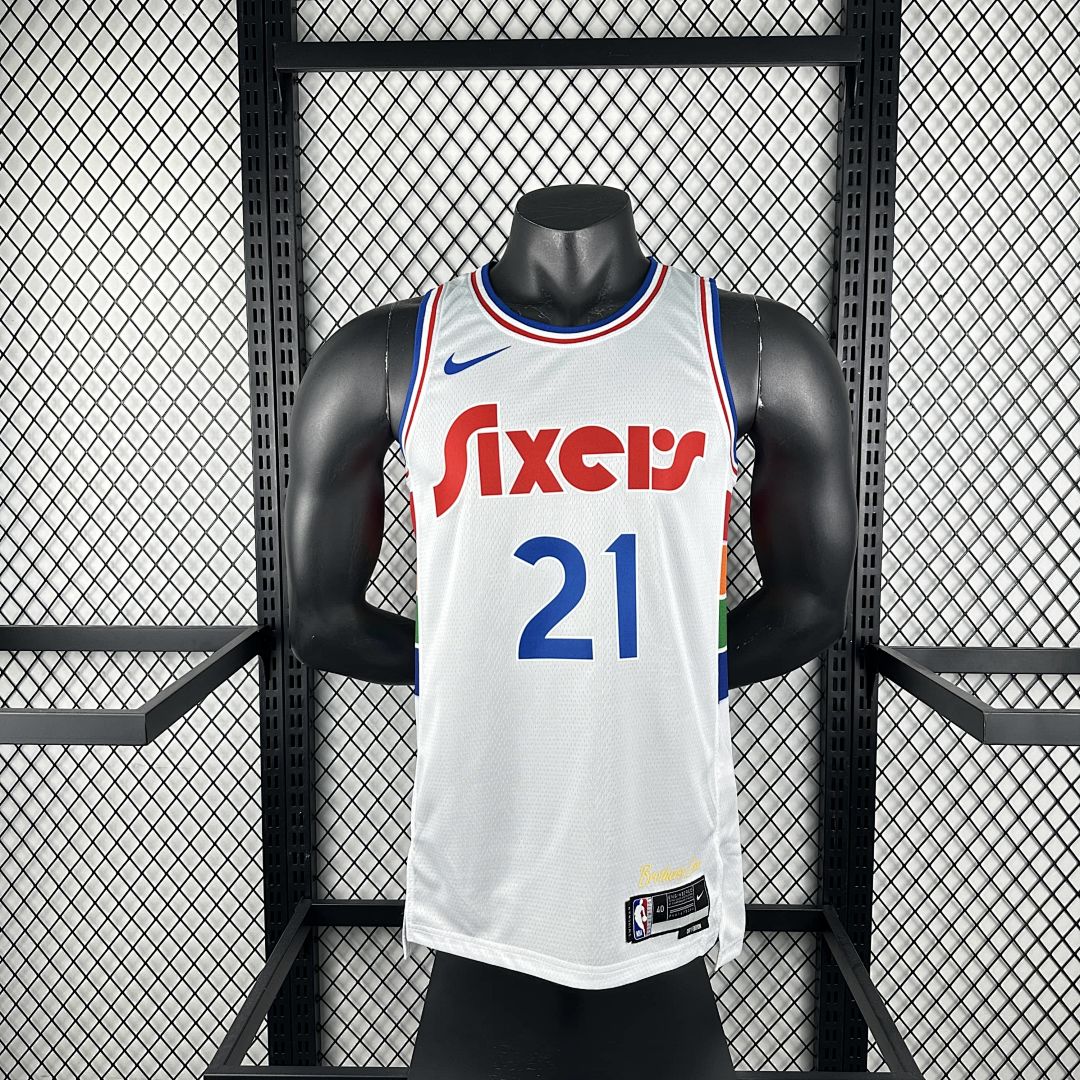 2025 Philadelphia 76ers Embiid #21 City Edition NBA Jersey