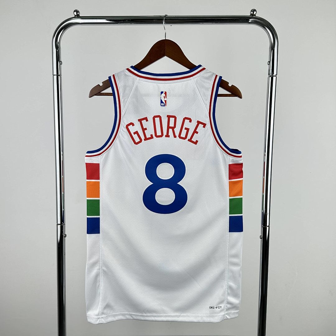 2025 Philadelphia 76ers George #8 City Edition NBA Jersey 10