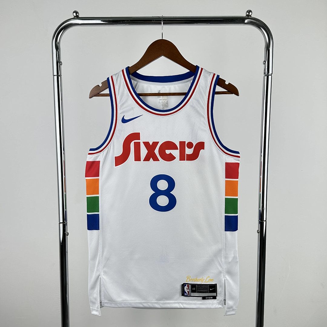 2025 Philadelphia 76ers George #8 City Edition NBA Jersey 11