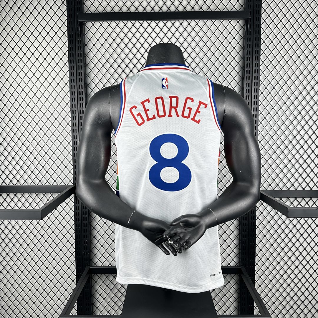 2025 Philadelphia 76ers George #8 City Edition NBA Jersey 2