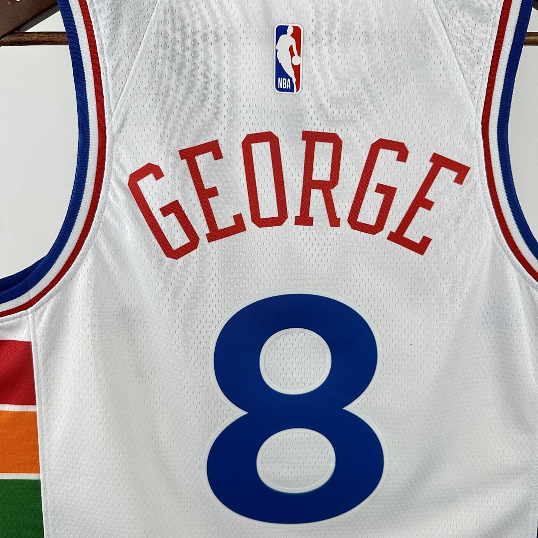 2025 Philadelphia 76ers George #8 City Edition NBA Jersey 5