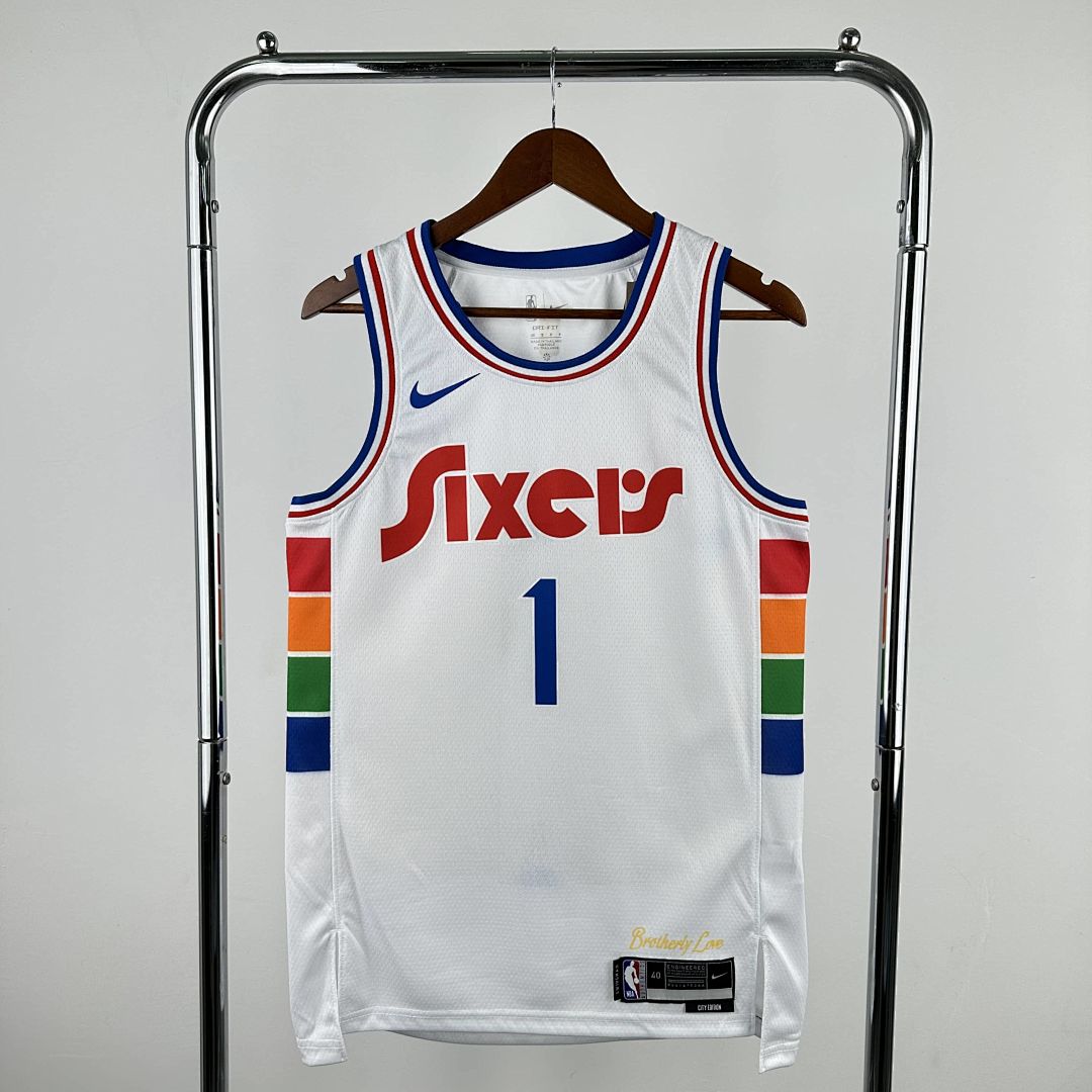 2025 Philadelphia 76ers Harden #1 City Edition NBA Jersey 11