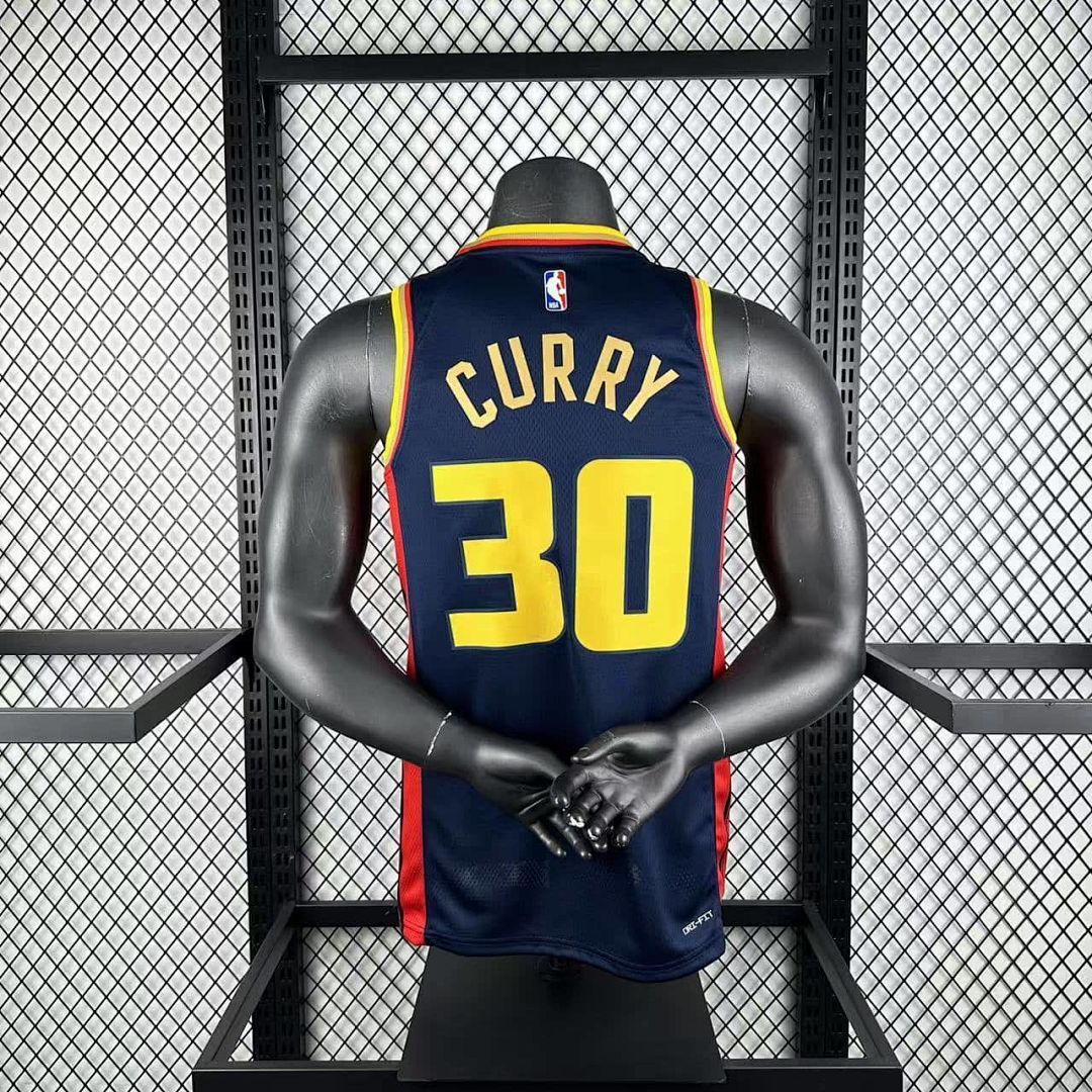 2025 Golden State Warriors Curry #30 City Edition NBA camiseta 4