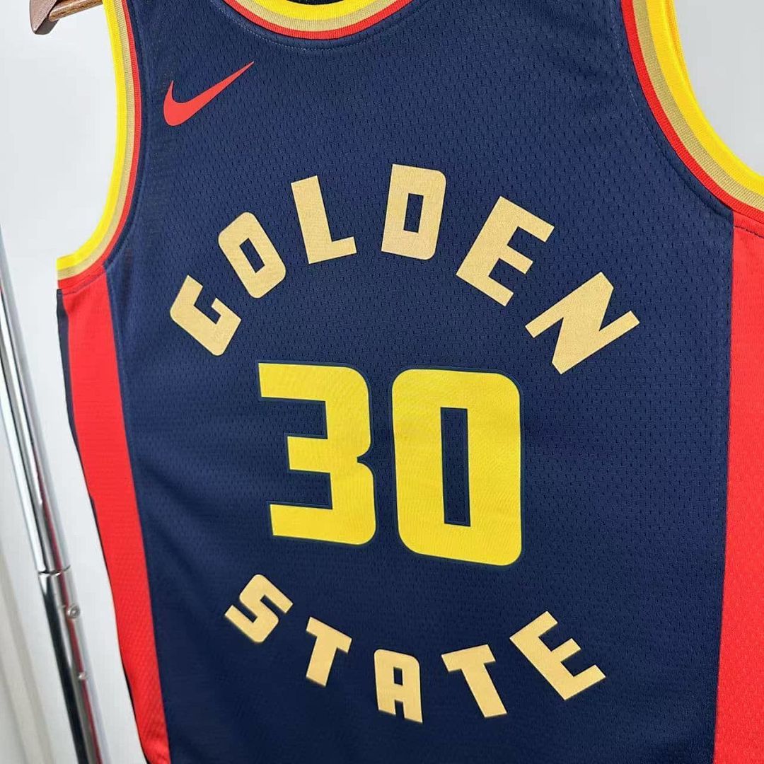 2025 Golden State Warriors Curry #30 City Edition NBA camiseta 5