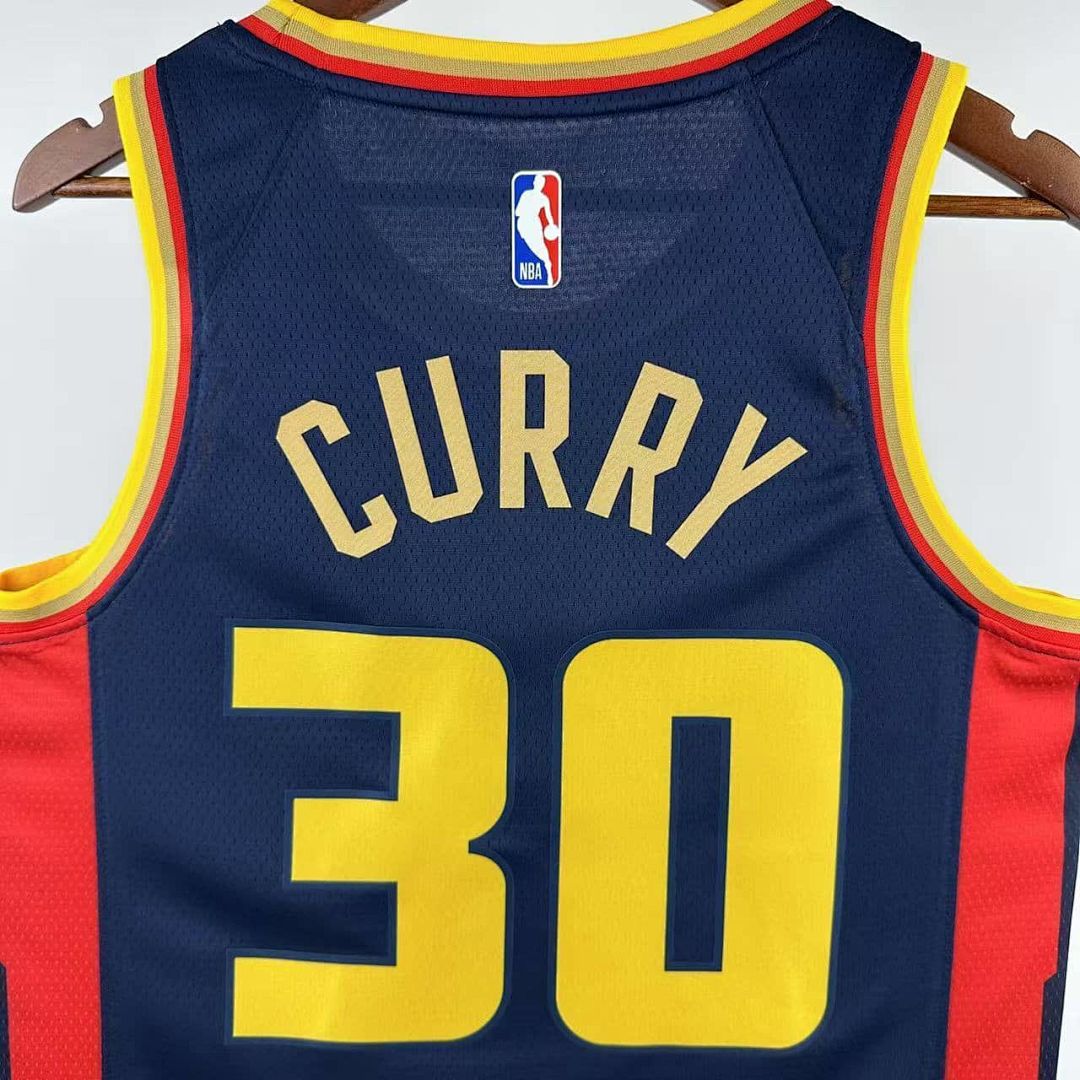2025 Golden State Warriors Curry #30 City Edition NBA camiseta 9