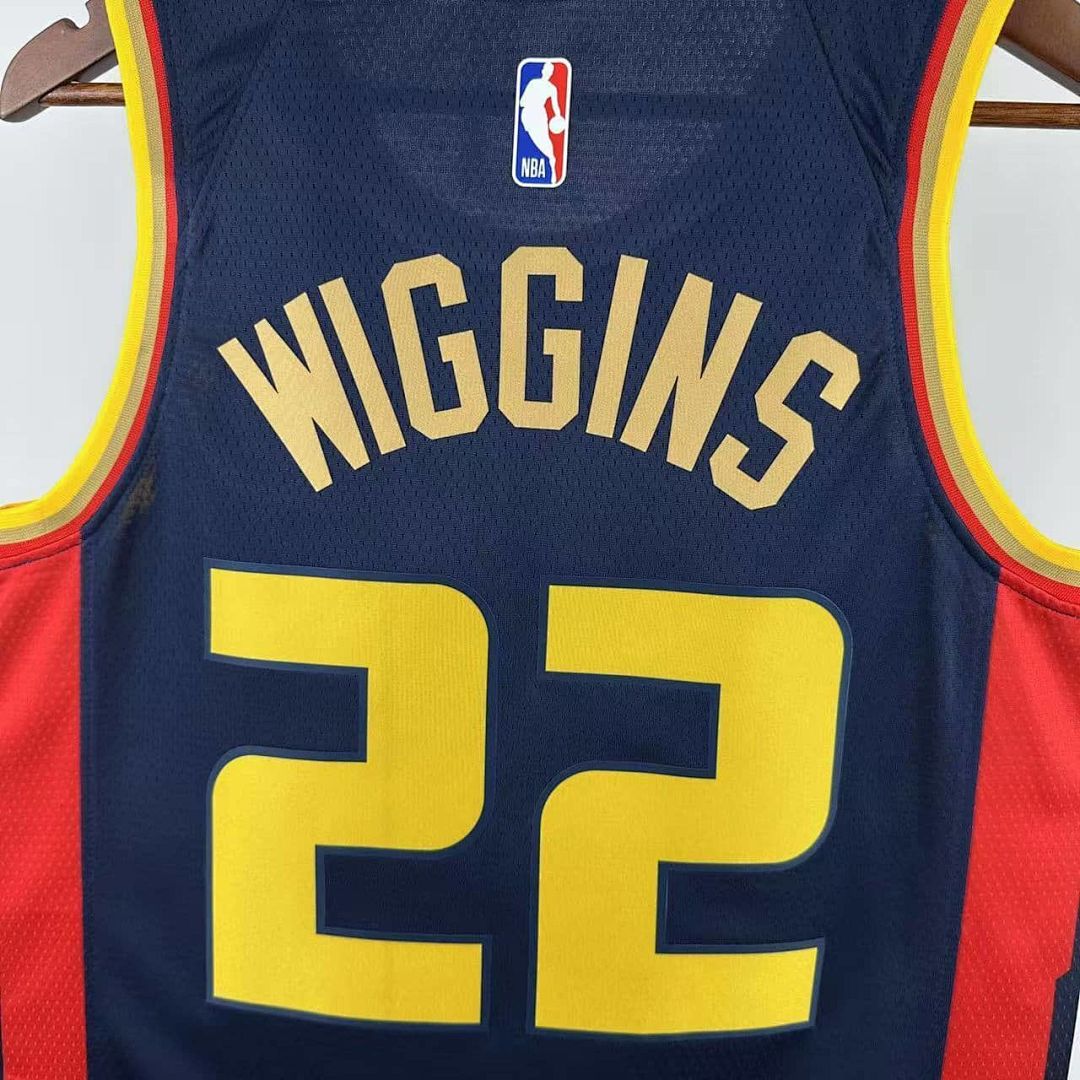 2025 Golden State Warriors Wiggins #22 City Edition NBA Jersey 11