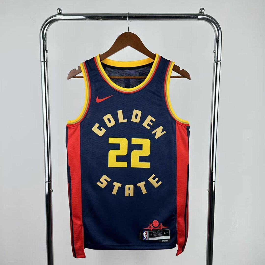 2025 Golden State Warriors Wiggins #22 City Edition NBA Jersey 2